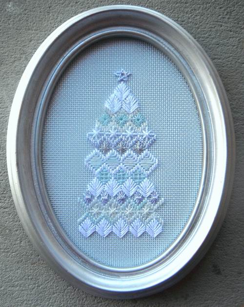 Silvery Christmas Tree